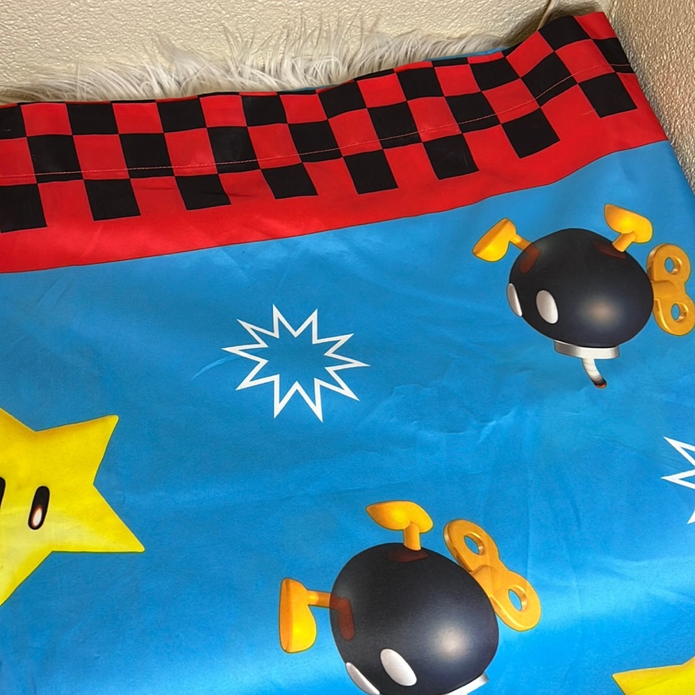 Super Mario curtain / back drop